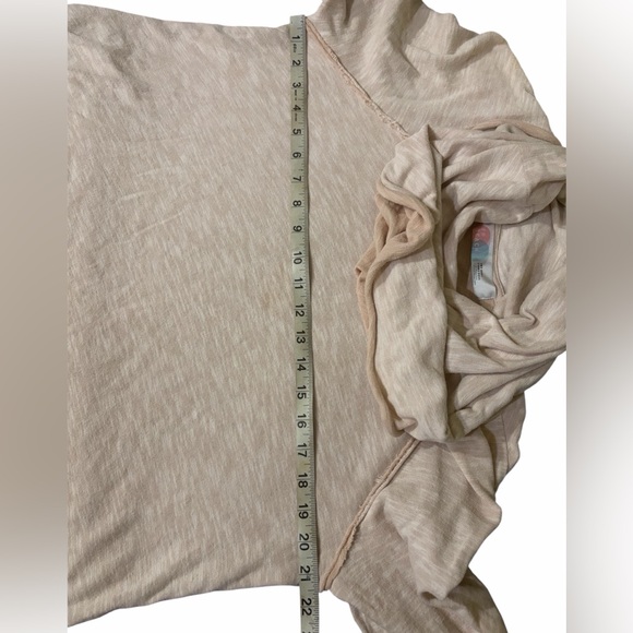 FP Beach Heather Rose Exaggerated Cocoon Cowl Neck Popover Top Oversized Slouchy - Picture 6 of 9